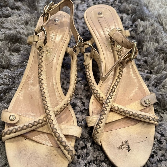Celine Women’s Leather Sandals - Picture 1 of 12